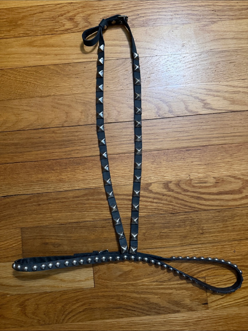 NWOT Nicolina Royale Handmade Studded Black Leather Harness